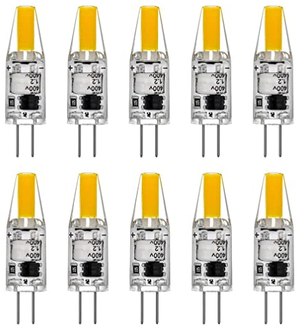 ShuoHui LED G4 230V, COB Leuchtmittel 2700K Warmweiß 2W 200LM, Ersatz für 20W Halogenlampen, 360° Abstrahlwinkel (10)…
