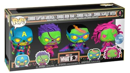 Funko What if...? - Blacklight US Exclusive Pop! 4 Vinyl Pack, (FUN69116)