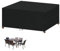 VANSHEIM Funda Muebles Jardín Impermeable Funda para Muebles de Jardin Exterior Funda para Mesa Jardin Exterior 420D Oxford Tela Protector Muebles Jardin Cubierta Mesa y Sillas Jardin 140x90x75cm