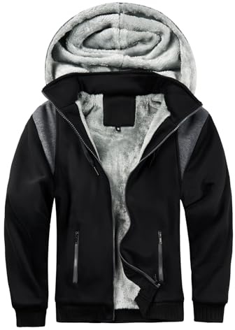 LBL Hoodie Herren Kapuzenpullover Dicker Pullover Kapuzenjacke Langarm Sweatjacke Fleecejacke Winter Warm Sweatshirt Herren Hoodies Mit Reißverschluss