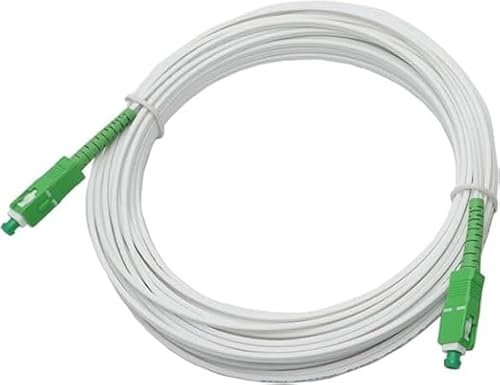 Speedoptic - Cavo Fibra Ottica Compatibile con TIM, Vodafone, Wind e Tre - SC/APC a SC/APC - Prolunga Giarretiere
