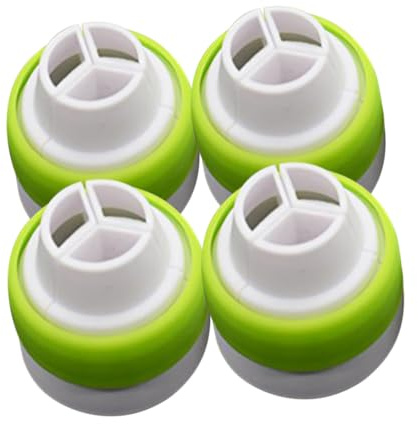 Ciieeo 4pcs Piping Tip Couplers for Large Icing Nozzles Converter to Quickly Easily Attach and Swap Piping Tips for Cake Decorating