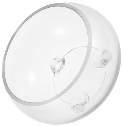 BELLIFFY Artistic Round Glass Fish Bowl Aquarium Pot for Betta Fish Decorative Centerpiece for Office Home