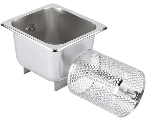 Edelstahl Butterstreuer Rad mit Ständer - Professioneller Rotations-Butterroller für gleichmäßiges Verteilen, zeitsparender geschmolzener Butterspender für Zuhause, Restaurant, Grill und Küche