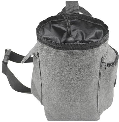 Vitsrisea Kreidebeutel-Eimer | Kletterkreidebeutel, Chalkbag Mit Reißverschlusstasche, Bouldertasche Mit Hüftgurt – Magnesiabeutel Für Fitnessstudio, Gewichtheben, Turnen, Outdoor-Klettern, Bouldern