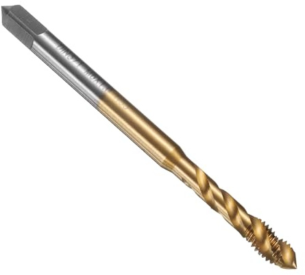 QUARKZMAN Metrisch Gewindeschneider M6 x 1 Gewindebohrer HSS6542 Hochwertiger Titannitrid-Beschichtung Maschinengewindebohrer - 1 Stück