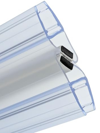 IWOFER Ricambi Box Doccia | Guarnizione per Vetro 6 7 8 mm | Made in Italy | Installazione Facile (Trasparente, M68-200M/12)