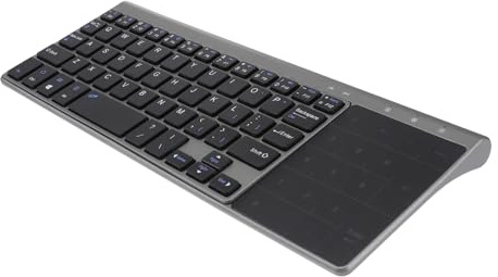 SHINEOFI Clavier sans Fil 2, 4 Ghz Pavé Tactile pour Ordinateur | Abs Noir, Format Compact à Transporter, 2 Piles Aaa Requises Non Fournies