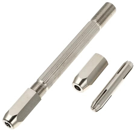 DIYEAH Kopf-handbohrmaschine Mit Schraubstock Doppelseitig Für Handbohrer Bithalter Drehwerkzeug Geeignet Für Reibahlen Und Schraubendreherköpfe Präzise Und Effizient Für Schmuck Und Uhre