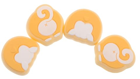 FONDOTIN Tapas de Silicona Antideslizantes para Joystick Switch, Funda Protectora para Palanca de Mando, Diseño Compacto y Ligera, Kit 4 Piezas, Accesorio Adecuado para Juegos