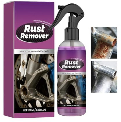 Spray antiruggine – 100 ml detergente per metalli, trattamento a polvere di ferro veicolo con neutralizzatore | auto, automobile, ruota, marino, macchinari, mobili, bagno, manutenzione