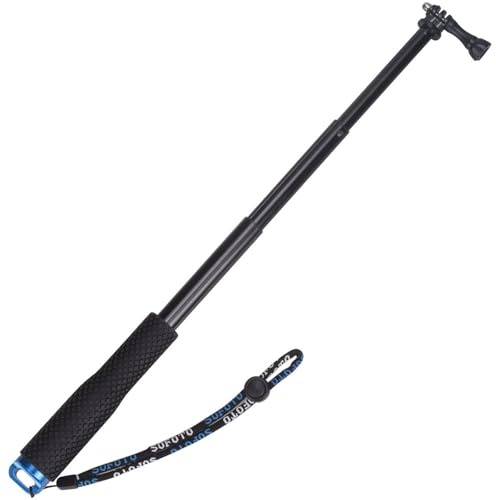 VVHOOY Selfie Stick Extendable 11.25-37inch Handheld Aluminum Telescopic Pole Monopod Compatible with AKASO EK7000,Brave 4,V50,Gopro Hero 13 12 11 10 9 8,DJI Osmo,Dragon Touch,ODDV Action Camera | Compatible with AKASO EK7000,Brave 4,V50,Gopro Hero 13 12 11 10 9 8,DJI Osmo,ODDV Action Camera,Telescopic Handle Grip