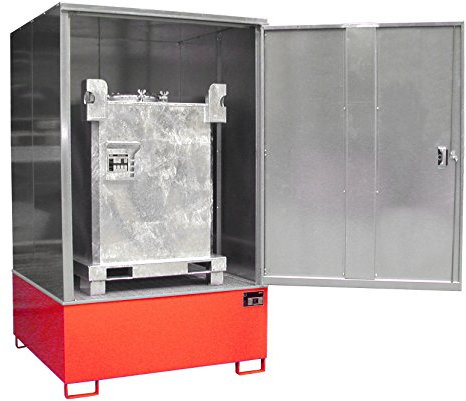 Gefahrstoff-Schrank Typ GS GS-4, lackiert, RAL 3000 Feuerrot