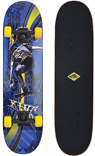 Schildkröt® Skateboard Slider 31´´, attraktives Freizeit Komplett-Board, konkave Deckform mit Doppel-Kick und Griptape, 9-lagiges Ahornholz, ABEC7 Kugellager