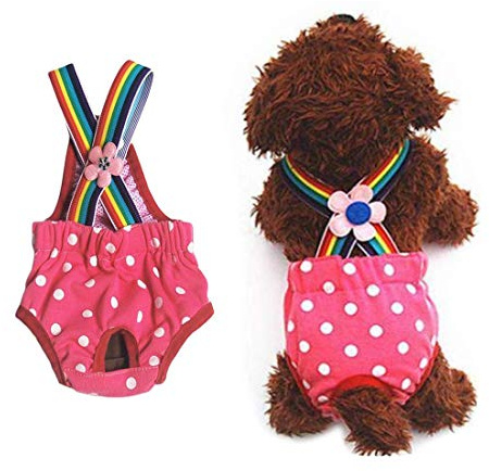 LHKJ Kleinen Hund Schutzhöschen Hund Physiologische Hosen Schutzhose Haustier Windel Unterwäsche