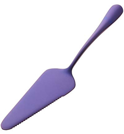Peau De Serveur De Transfert De Support De Gâteau Outil De Coupe De Gâteau De Mariage Serveur Coupe- Pizza à Pelle à Barbecue Spatule à Voyage Fromage Violet
