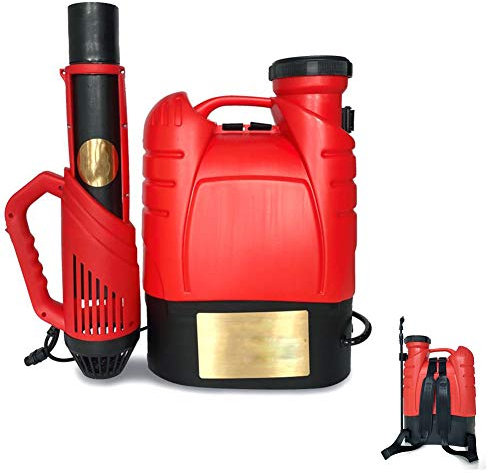WSHA Pulverizador electrostático de Mochila, pulverizador Recargable inalámbrico de 16 l, atomizador Mister con 3 boquillas, Rango de Cobertura de 360 ​​°, para jardín, áreas al Aire Libre, gimnasios
