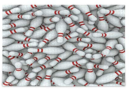 Bowlingkugel Sport Kunst Puzzle 500 Teile für Erwachsene Kinder, Intellektuelles Geschicklichkeitsspiel Spaß Puzzlespiel für Teenager Familie