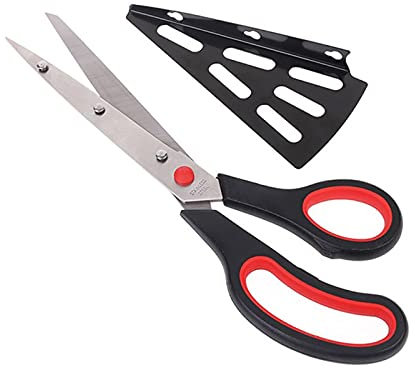 pizza cutter 1 Pcs Pizza Scissor Cutter Stainless Steel Scissor Cut Pizza with Detachable Spatula pizza slicer (Multicolor)