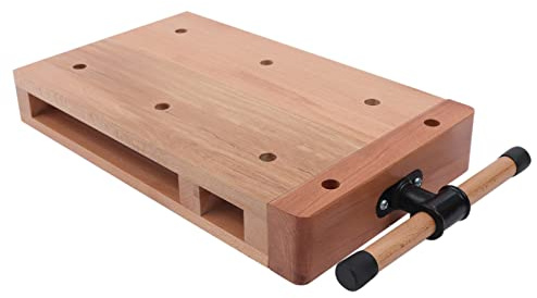 Wood Vise Workbench, Desktop Hard Woodworking Vise Workbench with Two G-type Fixing Clips Portable Smart Vice Clamps for Woodworking Chiseling, Planing, Cutting, And Graving