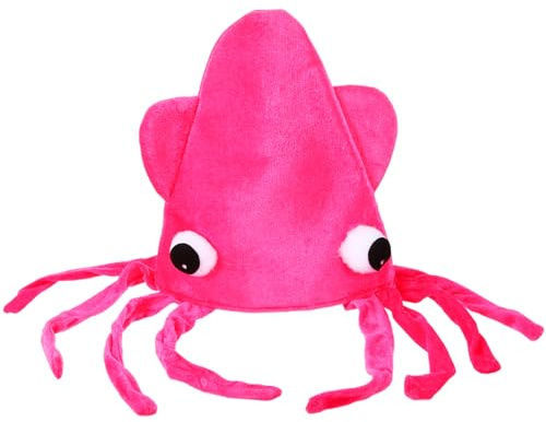 OFFSCH -Kostümhut lustiger Tiere Spielzeuge Cartoon-Requisite Tintenfisch Halloween schmücken tierischer Kleidung Fräulein Oktopus- Samt