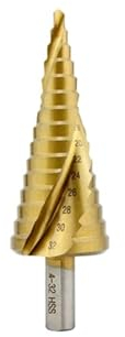 Stufenbohrer, Spirale, gerade, gerillt, Dreieck, Sechskant, Schnellwechselschaft, 1 Stück(Size:6-25mm(10 Steps))