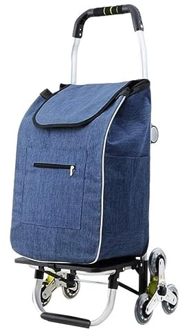 Carrello per la Spesa, Shopping Pieghevole Per La Casa Ruota A Mano Ruota Per Scale Arrampicata Per Generi Alimentari Passeggino Durevole Impermeabile Carrello Da Giardino Classificazione Per Supermer