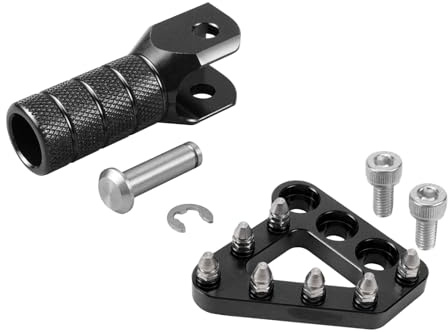 NICECNC Punta de palanca de cambios de motocicleta de aluminio, color negro