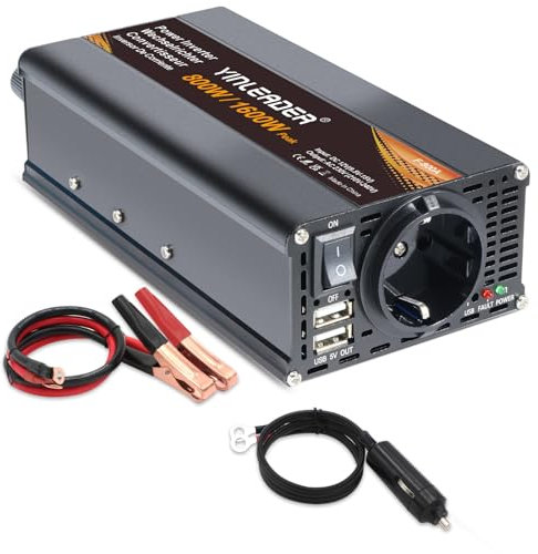 Wechselrichter 12V 230V 800W Spannungswandler für Solarpanel Auto Wohnmobil