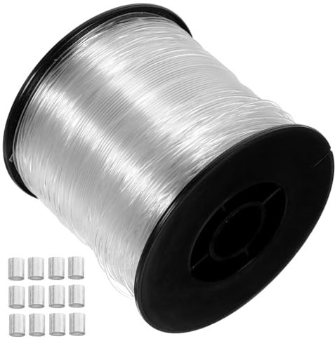 CRILSTYLEO Nylon Angelschnur Kit Bilderrahmen Aufhänger Schnur Aufhänger Einfach Installieren Mehrzweck Aufhängen Kit