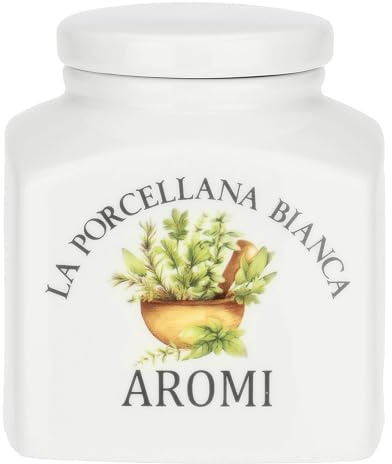 LA PORCELLANA BIANCA - Barattolo aromi Conserva
