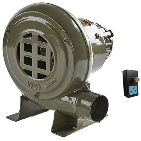 Centrifugal elektrisk luftfläkt – elektrisk smed smide blåsare, 220 V bärbar studshusfläkt, kompakt och energieffektiv kommersiell luftfläkt, kolflamspänning (150 W)