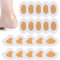XYTAHDM 40 Pièces Pansements Ampoules Talon,Ovale Pansements Hydrocolloïde Gel Bandages, Pansements Invisibles en Gel Hydrocolloïde,Pansements Ampoules Talon pour Prévention et Soin des Pied