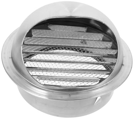 DIYEAH Air Vent Screen Covering Flat Ducting Ventilation Round Vent Rainproof Hood