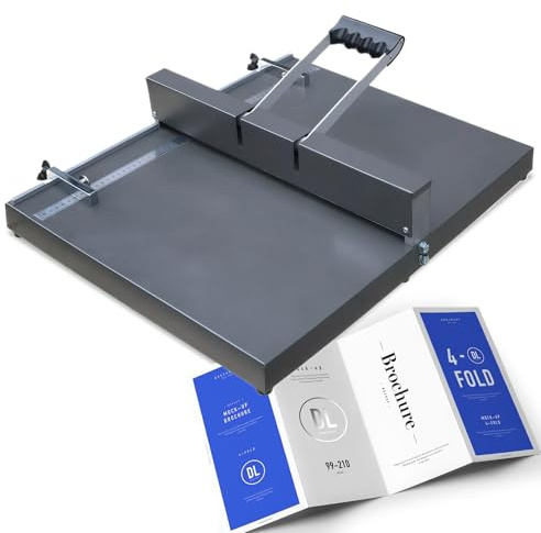 Zertylre Machine à rainurer manuelle de 350 mm, machine de pliage de papier A3/A4, rainureuse de table pour papier métallique lourd, convient pour cartes de vœux, brochures et papier photo