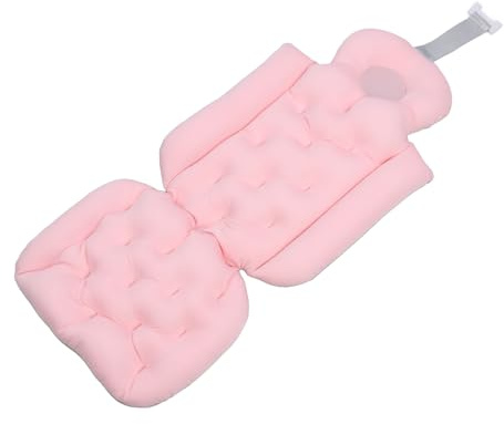 Haofy Coussin de Bain à Corps Complet Doux avec des Tapis D'aspiration Sûrs, Coussin de Bain sans Glissement pour Adultes, Facile à Nettoyer, adapté ou S'immerger (Pink)