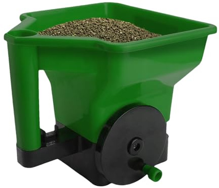 Fenayuu Esparcidor Manual Portátil - Esparcidor Portátil - Herramienta De Manivela para Flores Hortalizas Césped Jardín Granjas Pequeñas Proyectos Escolares