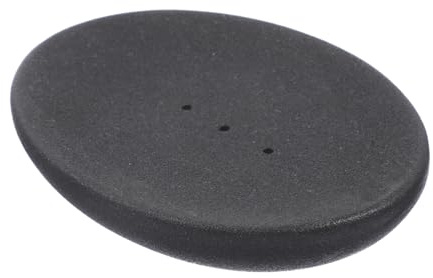 Ipetboom Porte-savonnette Boîte à Savonnette de Salle de Bain en Céramique Noire et Portable et Unique Drainage, pour Toilette Usage Domestique