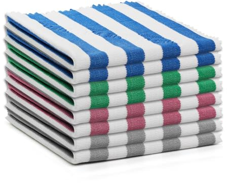 Das blaue Wunder | Brillant Premium Brillenputztuch Set | 20 cm x 20 cm | streifenfrei, fusselfrei, Bambus Reinigungstuch für Brillen | Brillentuch (1, bunt)