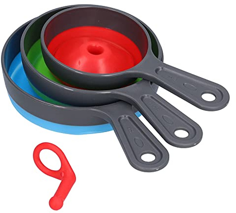 Embudos de silicona para llenar botellas, juego de 3 embudos grandes y pequeños plegables con boca ancha y estrecha para uso doméstico en la cocina