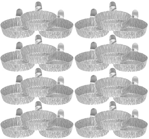 NUOBESTY 100 Coupelles de Pesée Aluminium Jetables 42 Ml Plats de Pesée en Feuille D’aluminium pour Laboratoire et Balance Cuisine, Usage Précis pour Poudres et Liquides