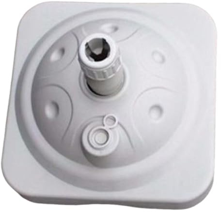 Ronyme Pied de parasol gonflable haut de gamme, stable et facile à remplir, accessoires inclus. Support de parasol autoportant robuste pour piscine, jardin, Blanc
