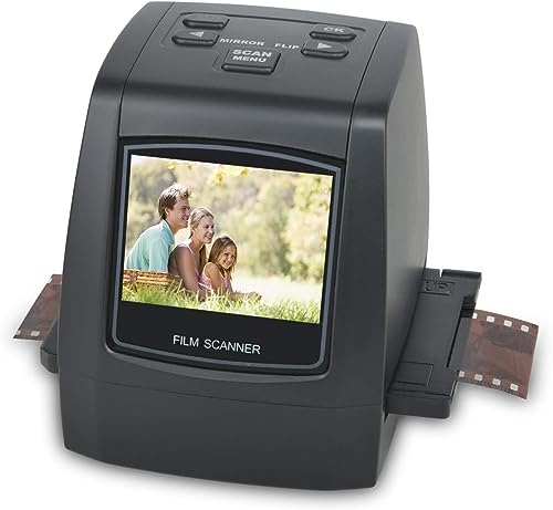 DIGITNOW! 22MP All-in-1 Film & Slide Scanner, Converts 35mm 135 110 126 and Super 8 Films/Slides/Negatives to Digital JPG Photos, Built-in 128MB Memory, 2.4 LCD Screen