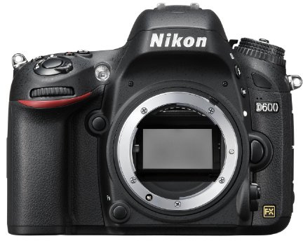 Nikon D600 24.3 Megapixel CMOS FX-Format Digital SLR Camera Lens 3.2-Inch LCD Black (Renewed)