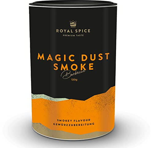 Royal Spice Magic Dust Smoke BBQ Rub - 120g Dose - BBQ Gewürzmischung mit geräucherter Paprika und Rauch für unwiderstehlichen Geschmack zum Barbeque