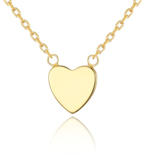 Philip Jones 18k Gold Plated Heart Necklace