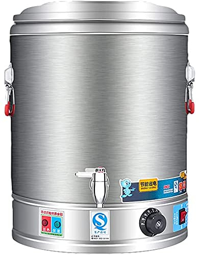 Canon Isolant à Grande capacité en Acier Inoxydable, Distributeur d'eau Chaude en Acier Inoxydable, très approprié pour la Brasserie à la Maison Barrel à Eau Chaude électrique,80L