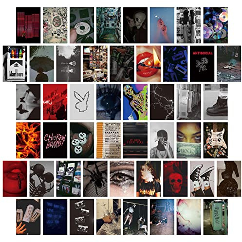 jiuzcare Cartolina Set 50 pezzi Cartoline di Alta Qualità Arte Collage da Parete Senza Testo Cartoline Vintage Vuote con Motivi Diversi Idea Regalo Amore Amicizia Vita Motivazione Compleanno, M9028