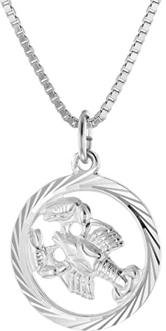 trendor Krebs Sternzeichen Halskette Silber 925 15360-07-40