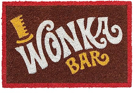 Grupo Erik Door Mat - Willy Wonka Gifts | 15.7 x 23.6 inches - 40 x 60 cm Coco Coir, Coconut Coir, Indoor & Outdoor Door Mat | House Gifts, Home Decor Gifts